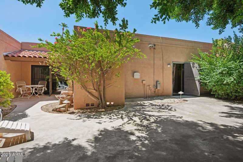 Patio showing both Entrances