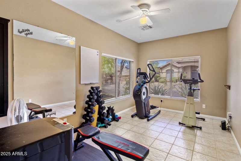 Gym - could be 3rd car garage