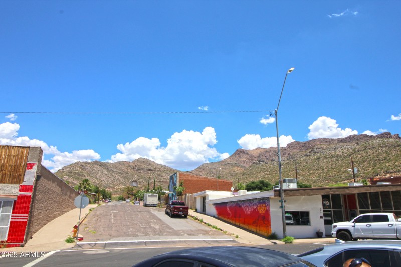 Across the street
