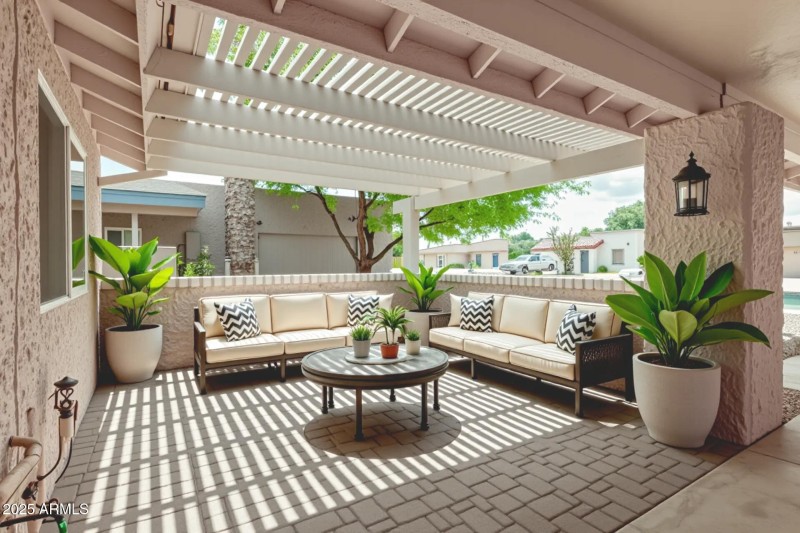 Front Courtyard staged