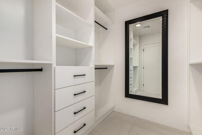 Walk-In Closet with Custom Storage
