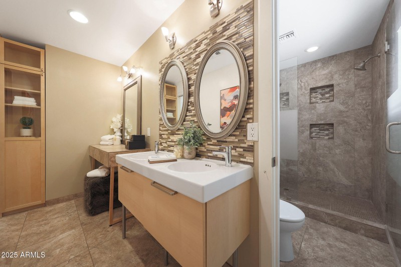 Primary Vanity to Shower