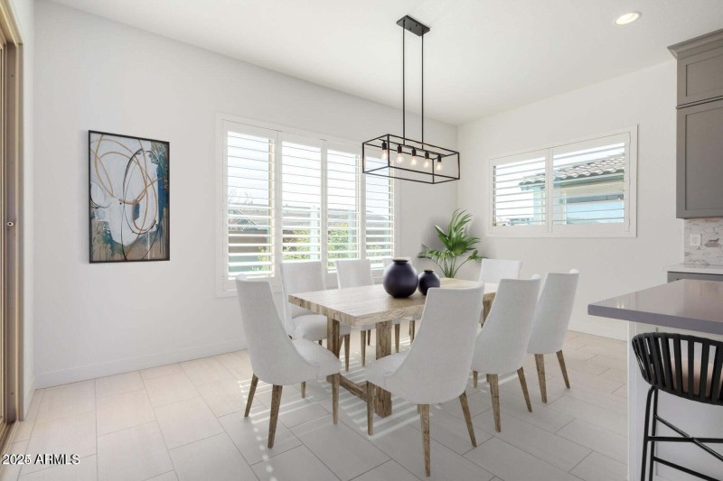 Staged Dinningroom