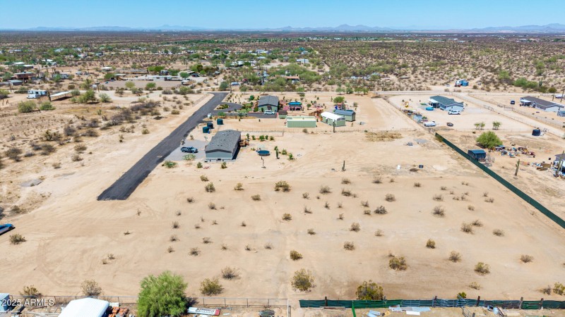 South side of lot looking north