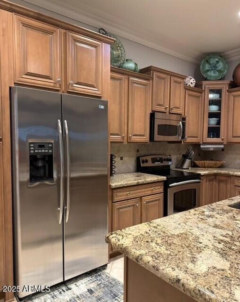 Kitchen with SS Appliances