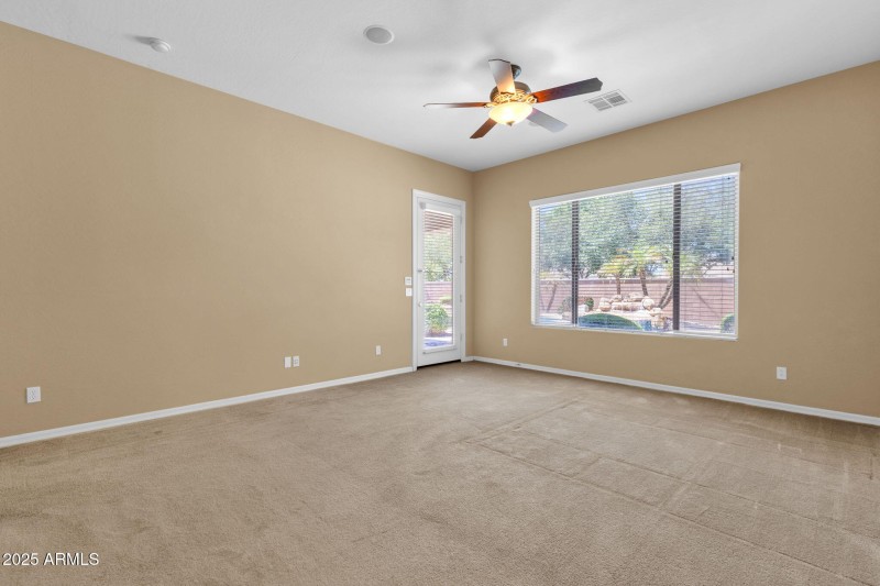 Primary Bedroom with backyard exit