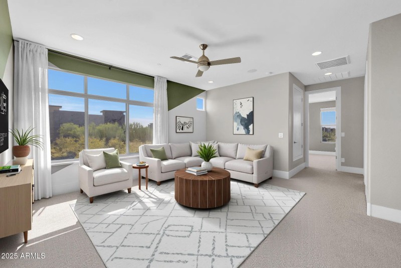 Upstairs loft -staged