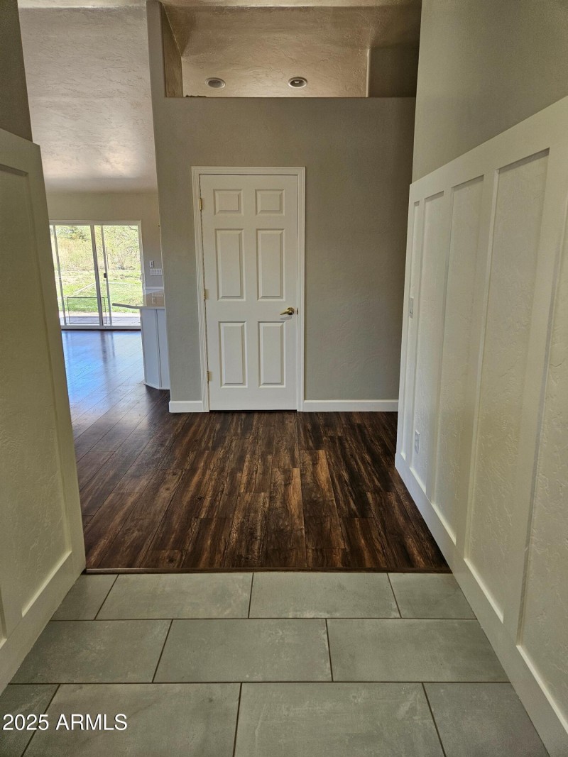 from entry to coat closet