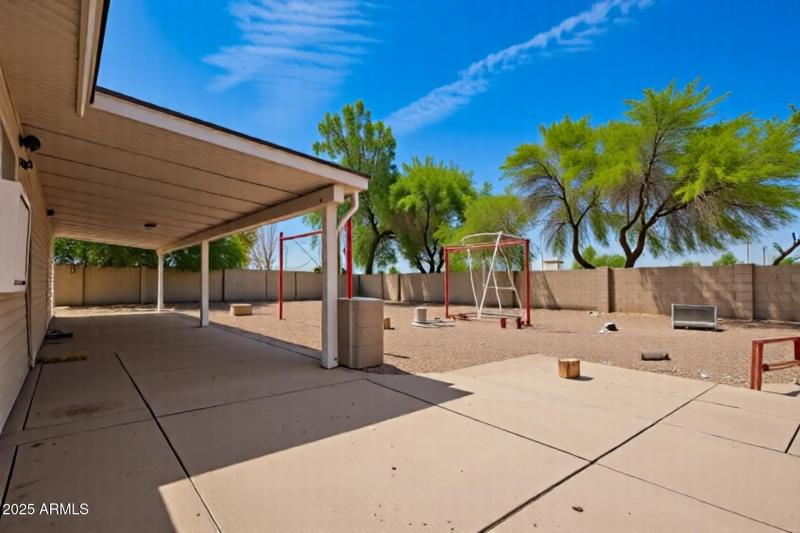 Virtually Staged Backyard