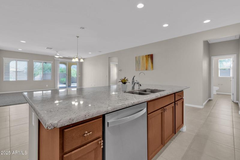 Large Island with dishwasher