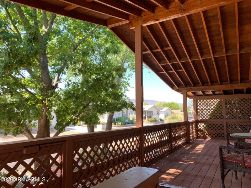 Large wrap around deck