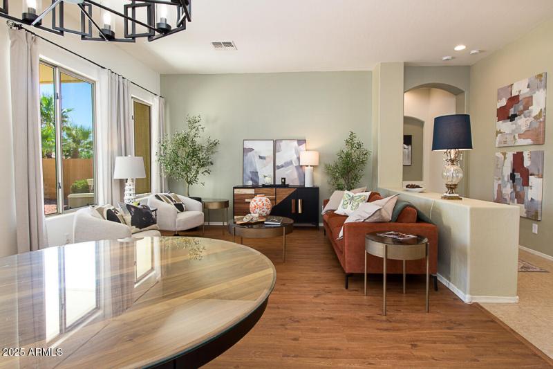 Elegnat Living and Dining Space