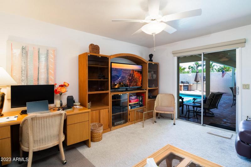 7270 E Loma Ln Den to Patio