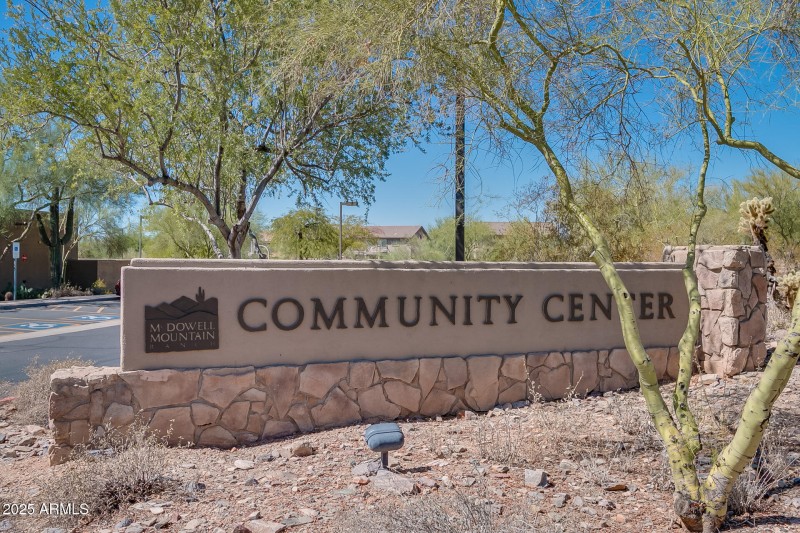 1 Community Center sign