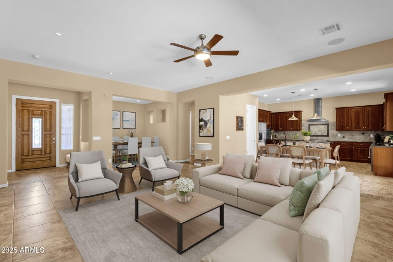 Great Room- Virtually Staged