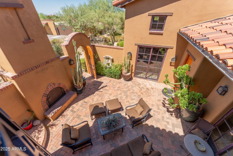 Front Courtyard Bird's Eye View