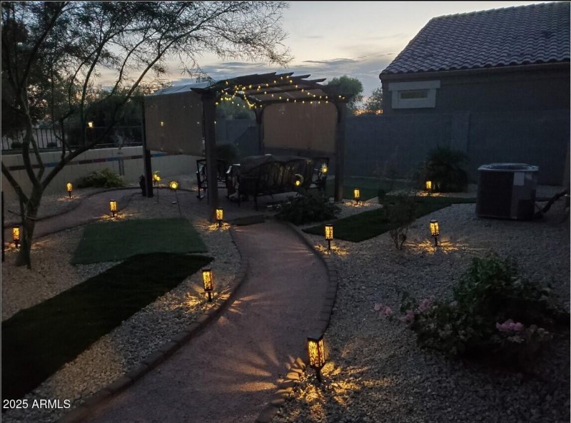 Back yard lights