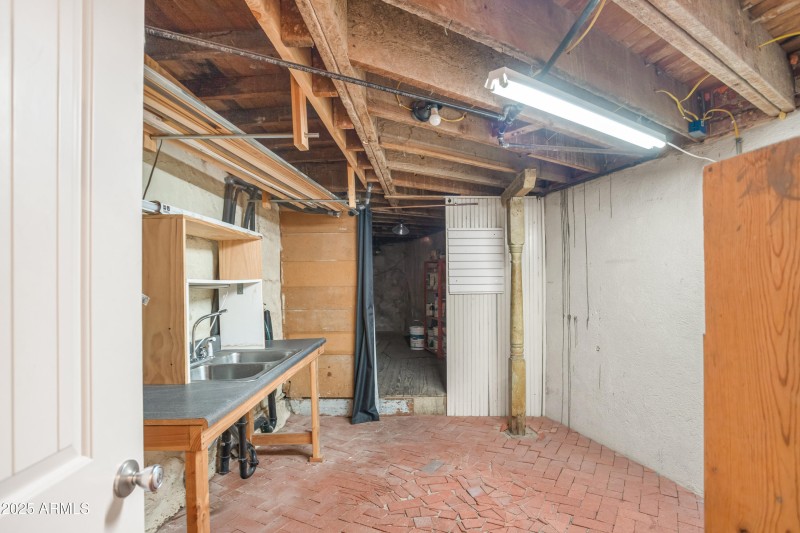 Basement sink area