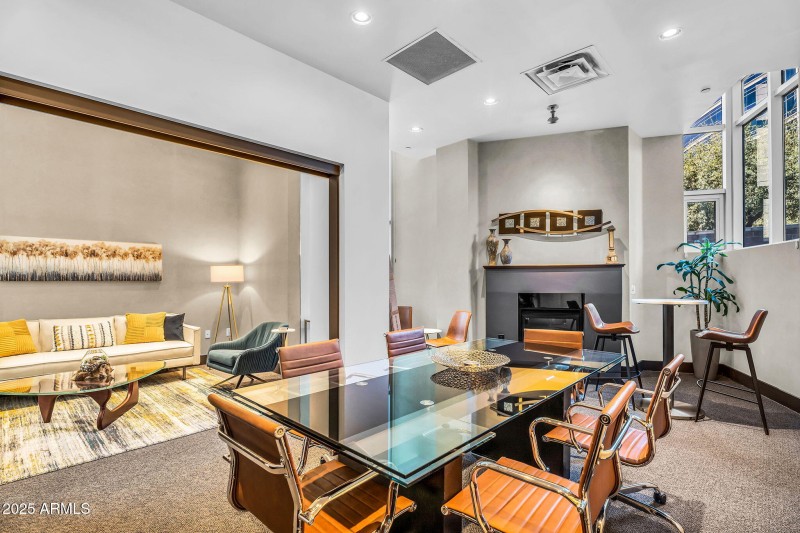 Conference room opens to lounge