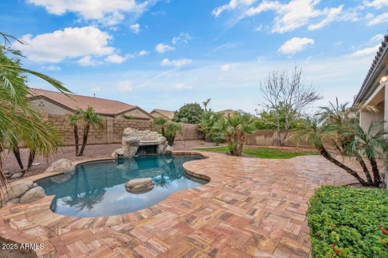 Heated salt water pool