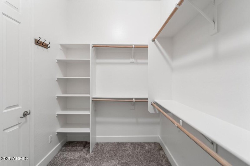 Oversize primary closet