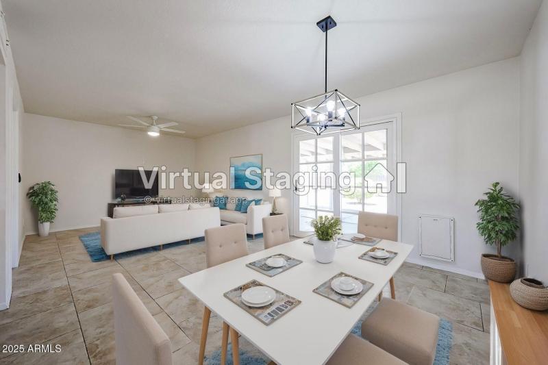 Family Room staged