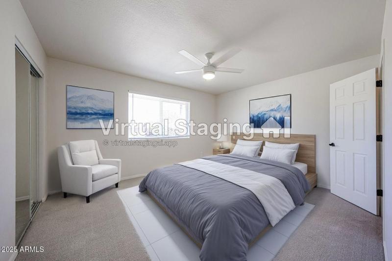 Master Bedroom staged