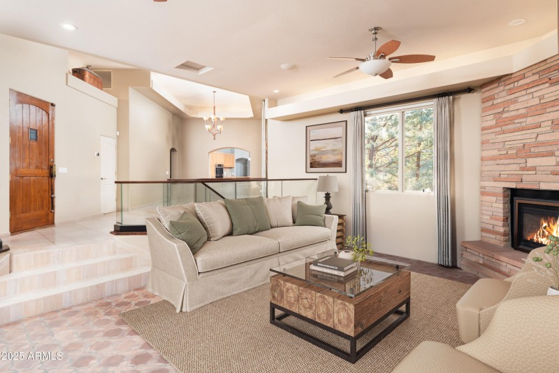 GREAT ROOM WITH GAS FIREPLACE