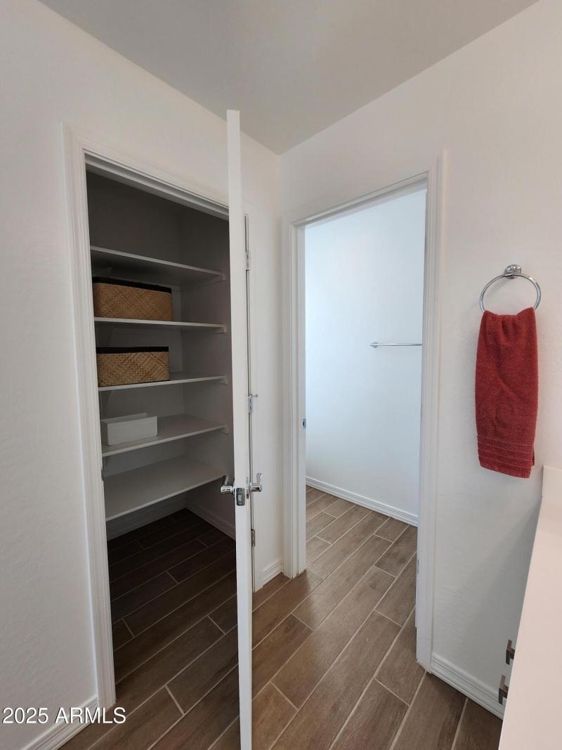Linen Closet in Primary Bath