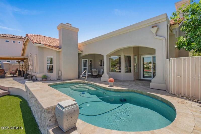 Pool and back of home