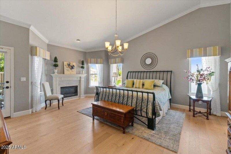 Fireplace in Primary bedroom