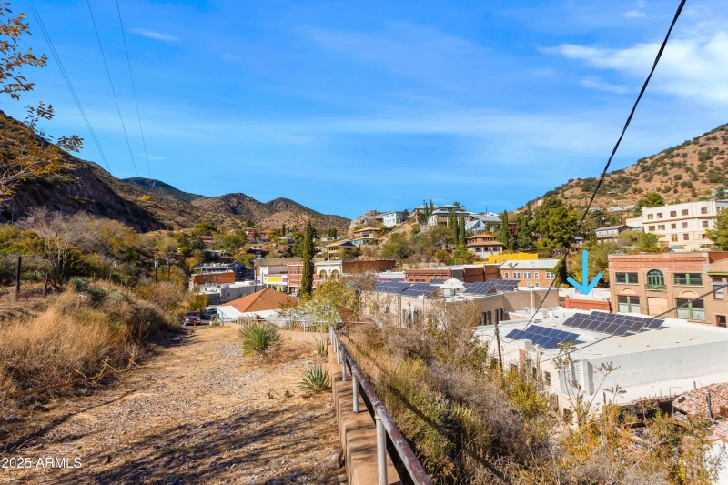 Marked by blue arrow