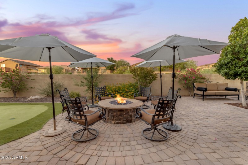 firepit dusk