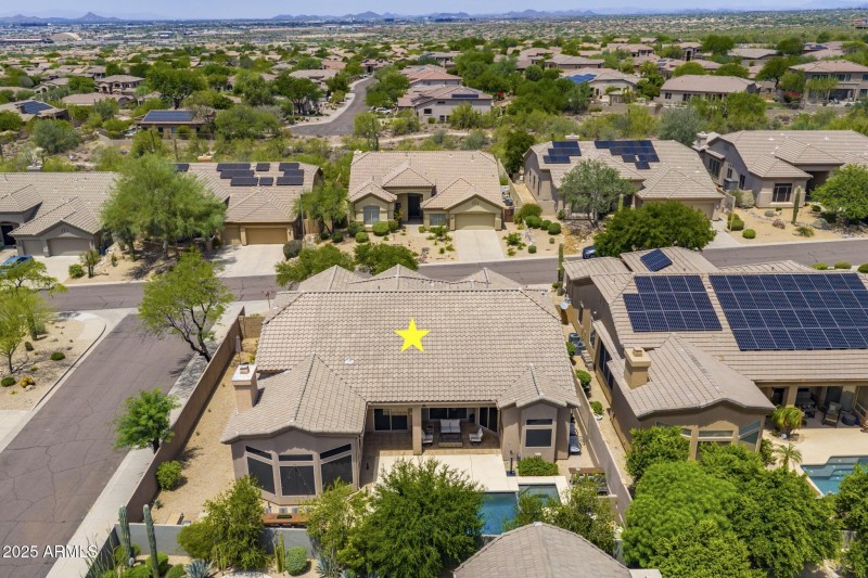 Drone backyard
