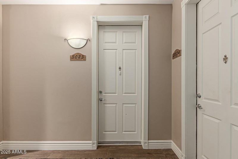 Front door near the elevator