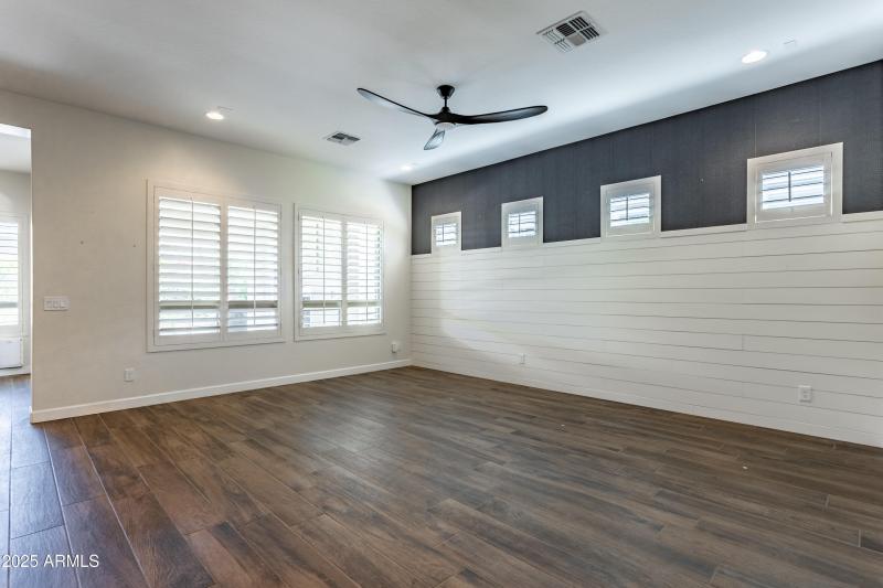 Great Room with Shiplap