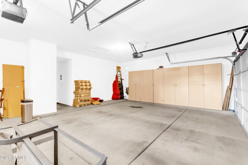 Storage closets in garage
