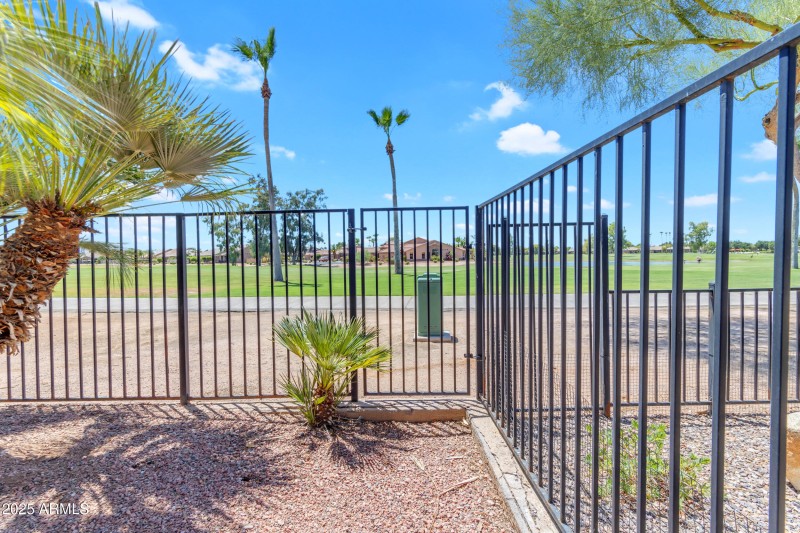 Private gate to access golf course