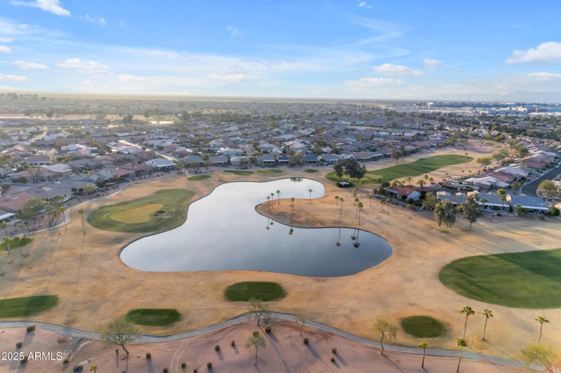 Drone golf course views