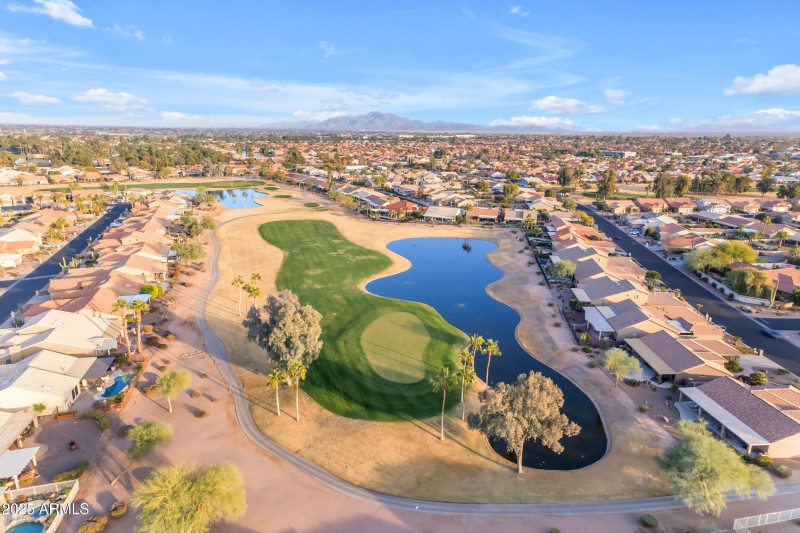 Drone golf course views