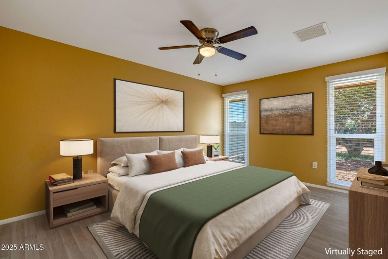 Staged Master Bedroom