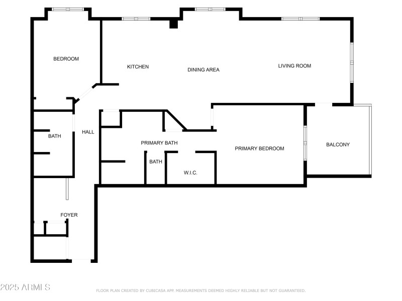 Spacious split floor plan