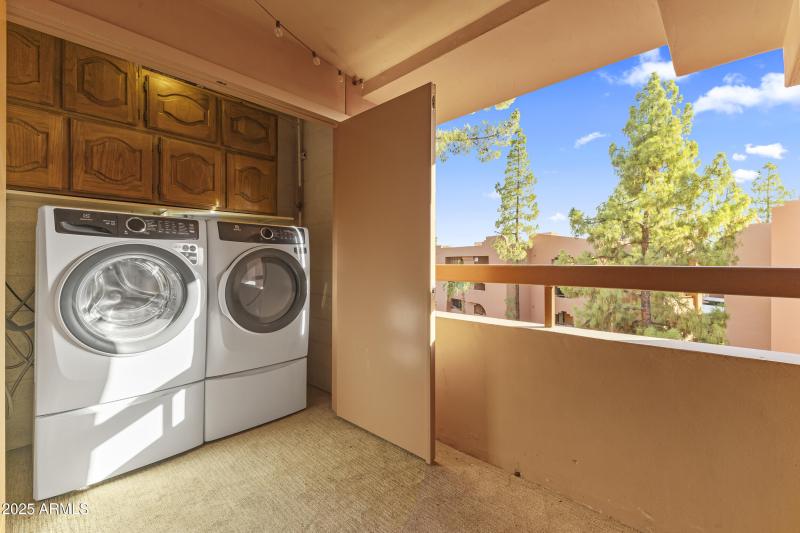 Balcony/Laundry Room Area
