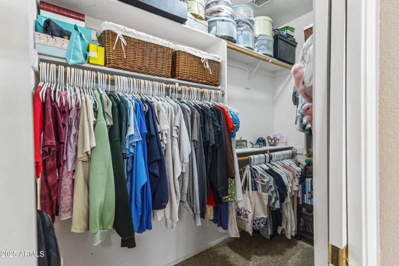 Master walk in closet