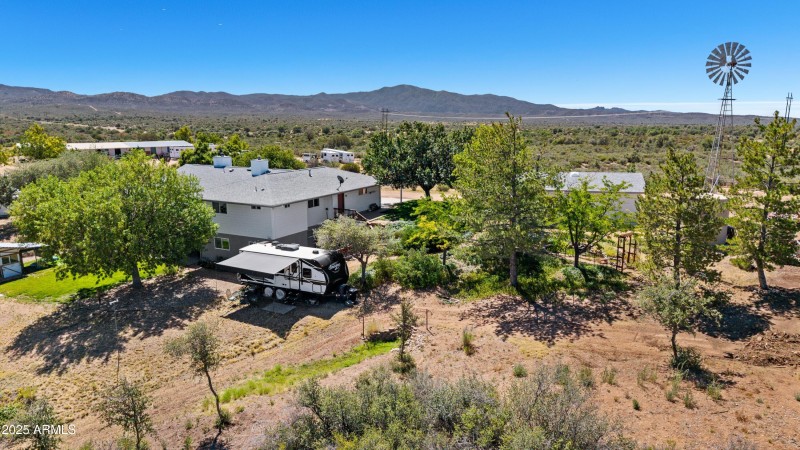 Aerial View RV Hookup & Koi Pond