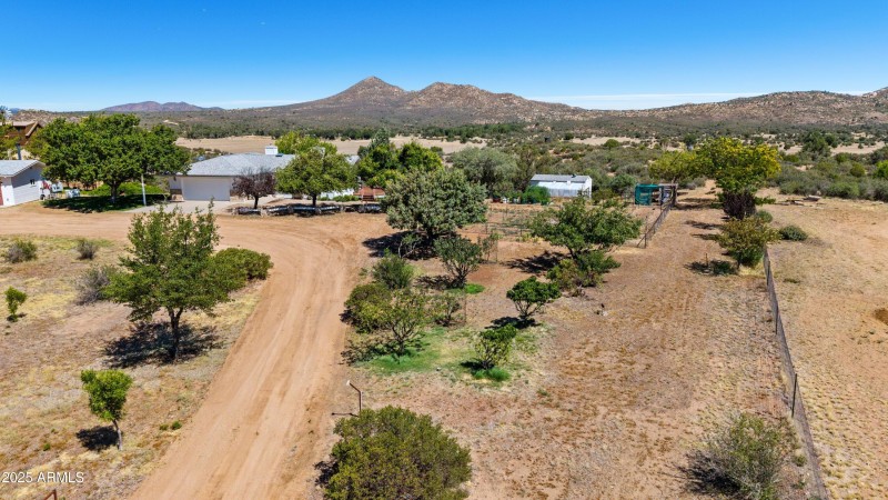 Aerial View Garden & Green House
