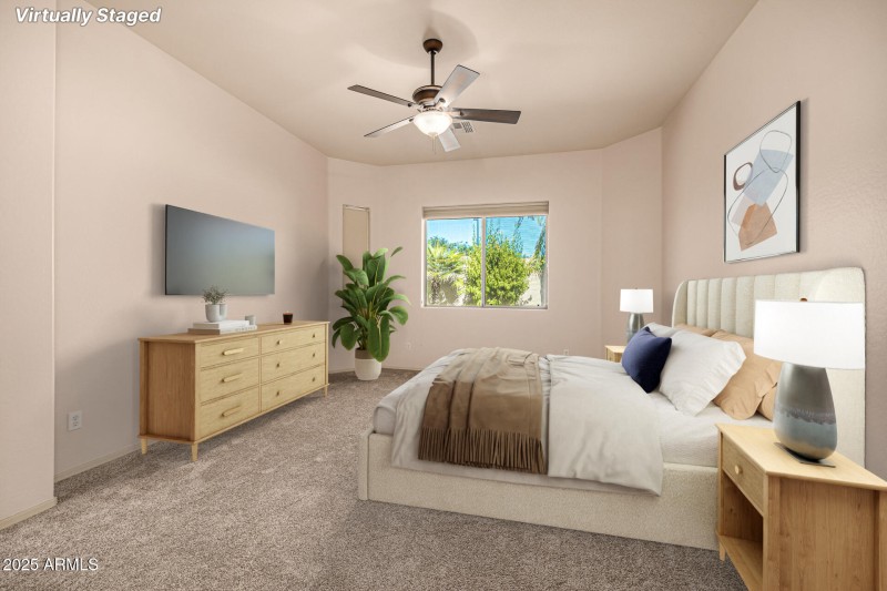 Staged owners suite