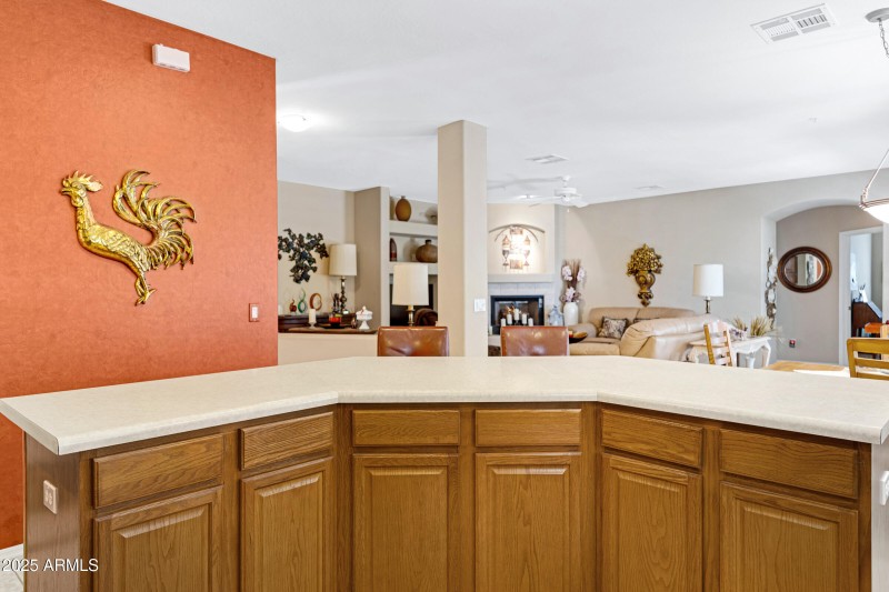 Kitchen looking into great room