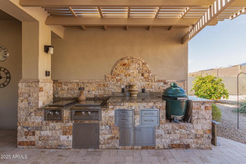 And an outdoor custom kitchen