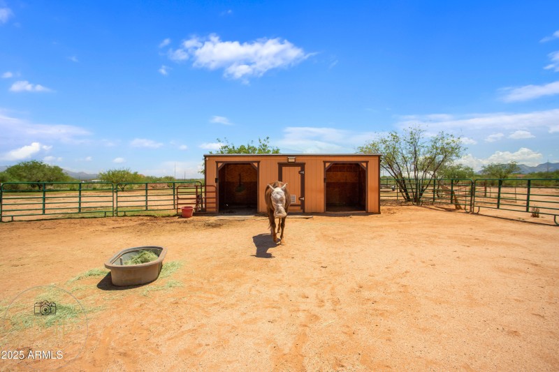 Horse Corral and Barns